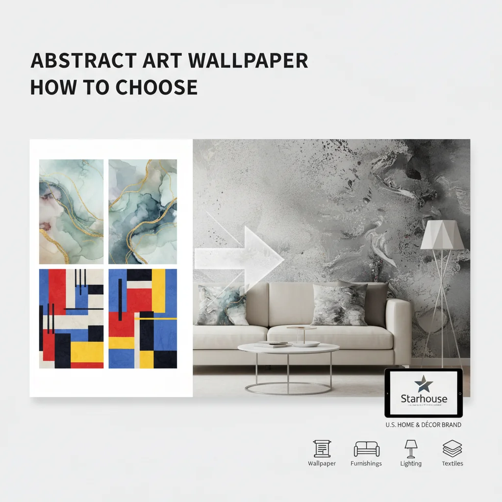 how to choose abstract art wallpaper