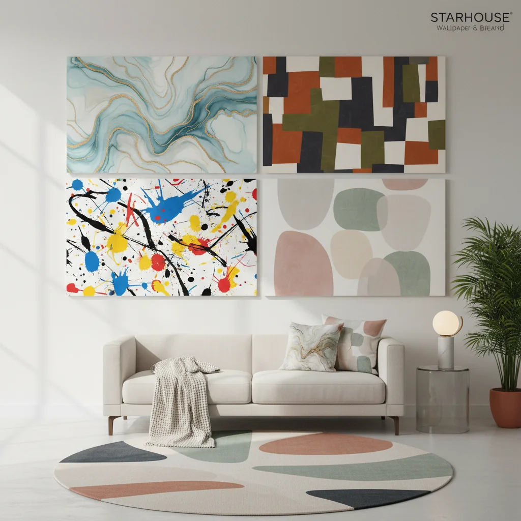 abstract art wallpaper ideas and inspiration