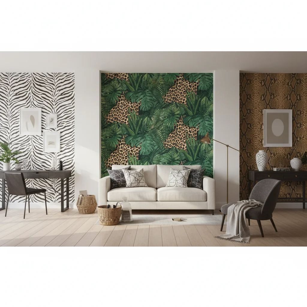how to choose animal print wallpaper