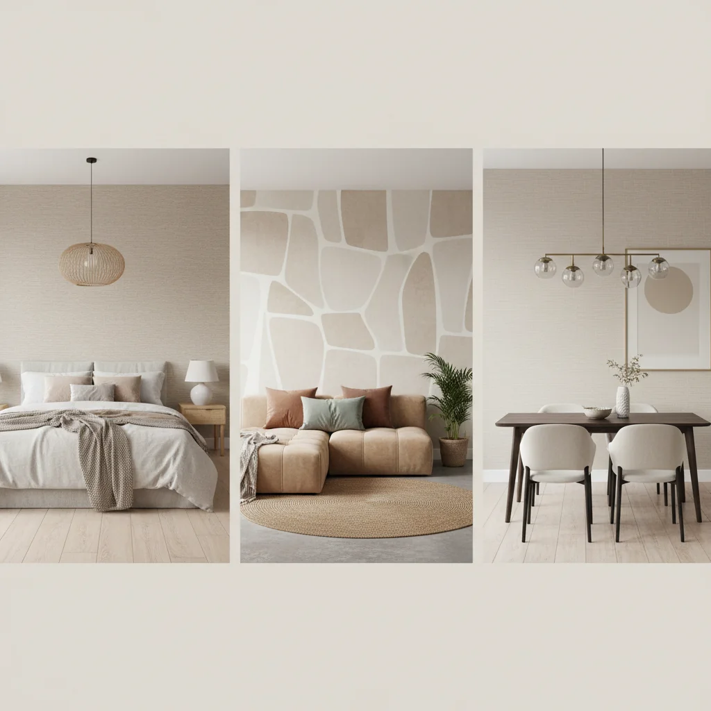 beige wallpaper ideas and inspiration