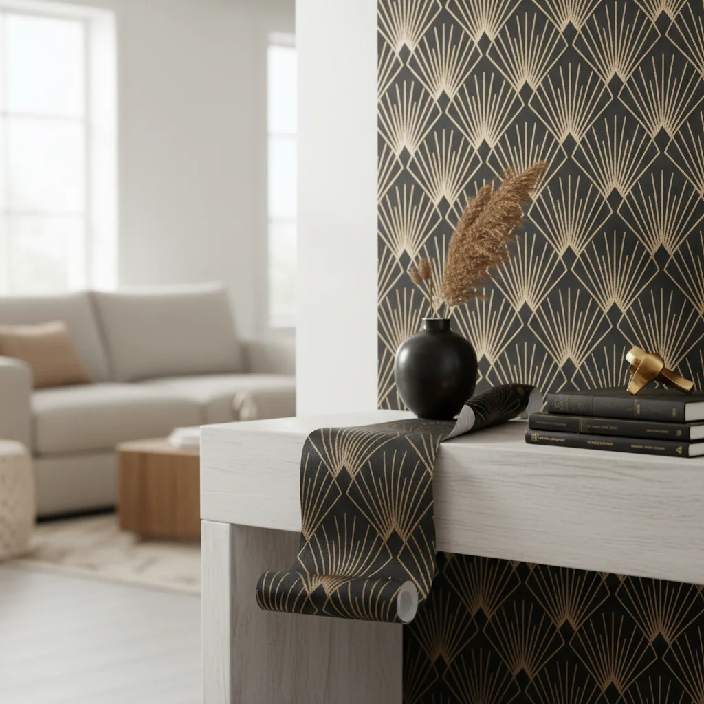 Elevate Your Space: The Timeless Appeal of Black and Gold Wallpaper