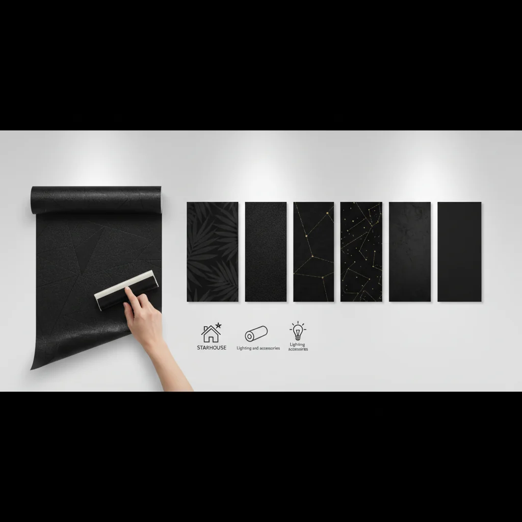 how to choose black wallpaper