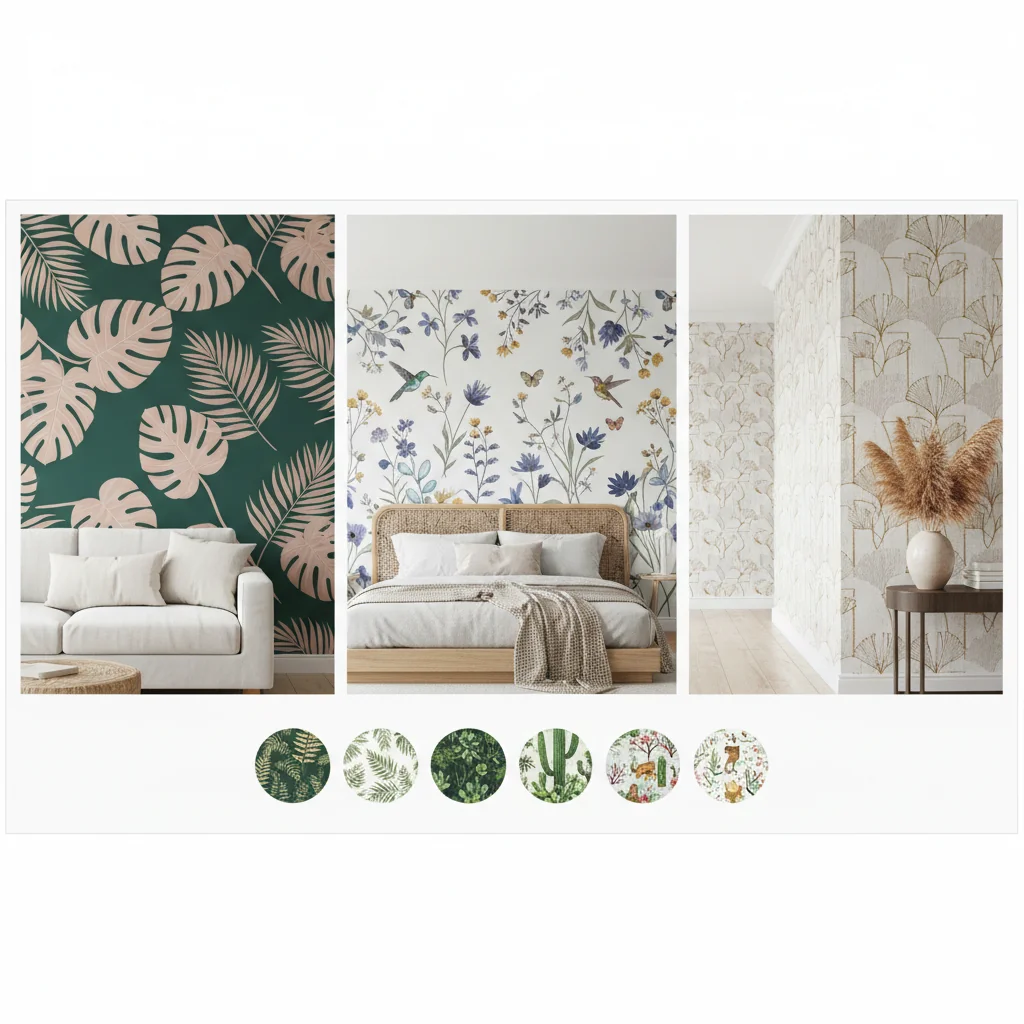 botanical wallpaper ideas and inspiration