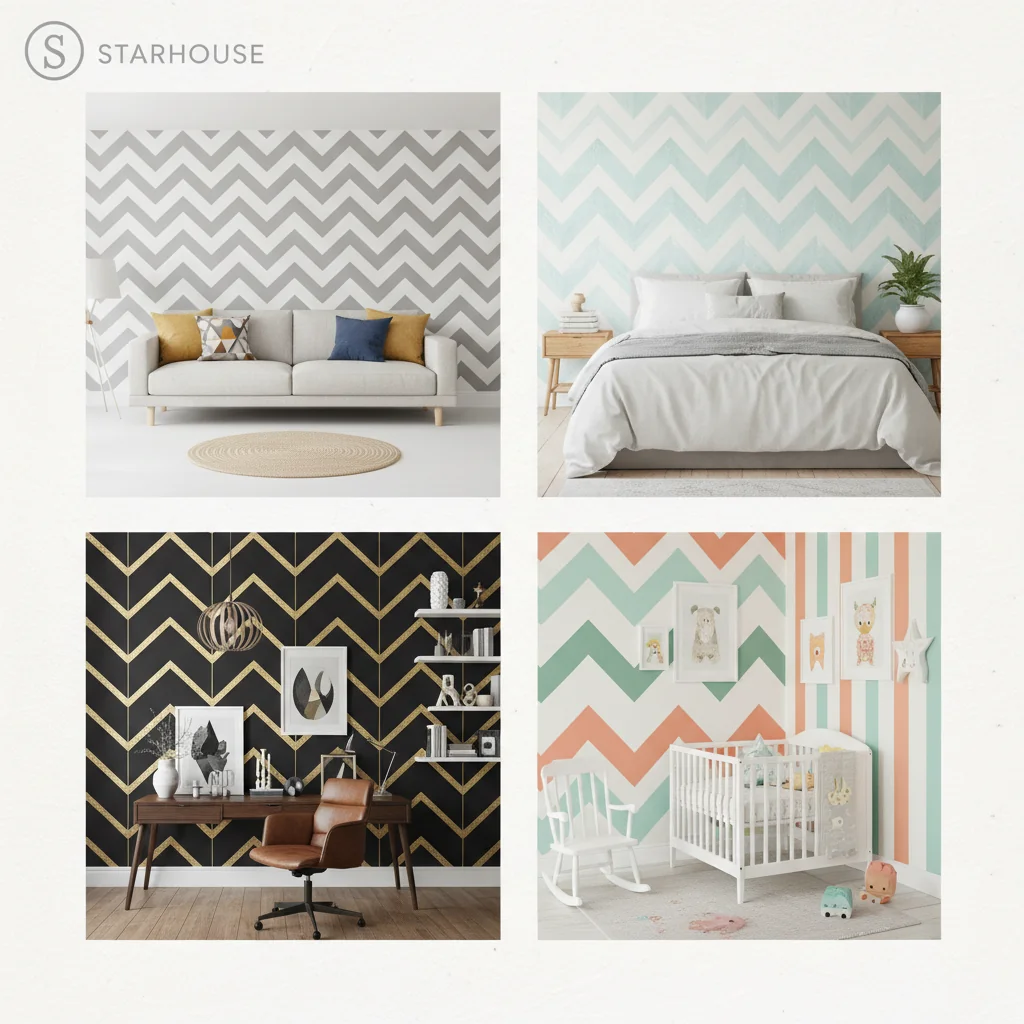 chevron wallpaper ideas and inspiration