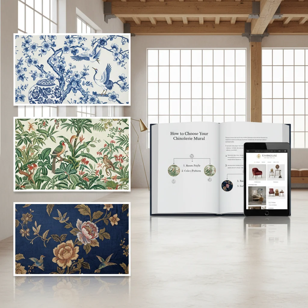 how to choose chinoiserie mural wallpaper