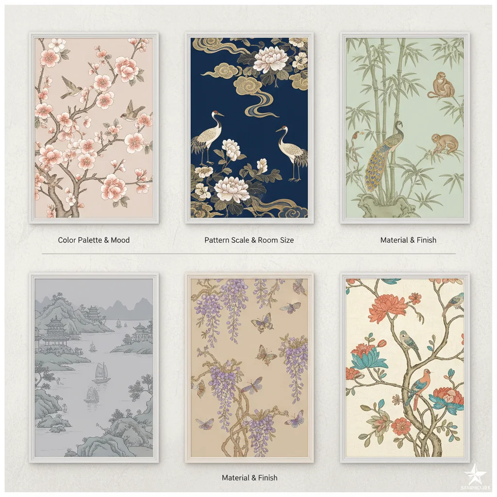 how to choose chinoiserie wallpaper