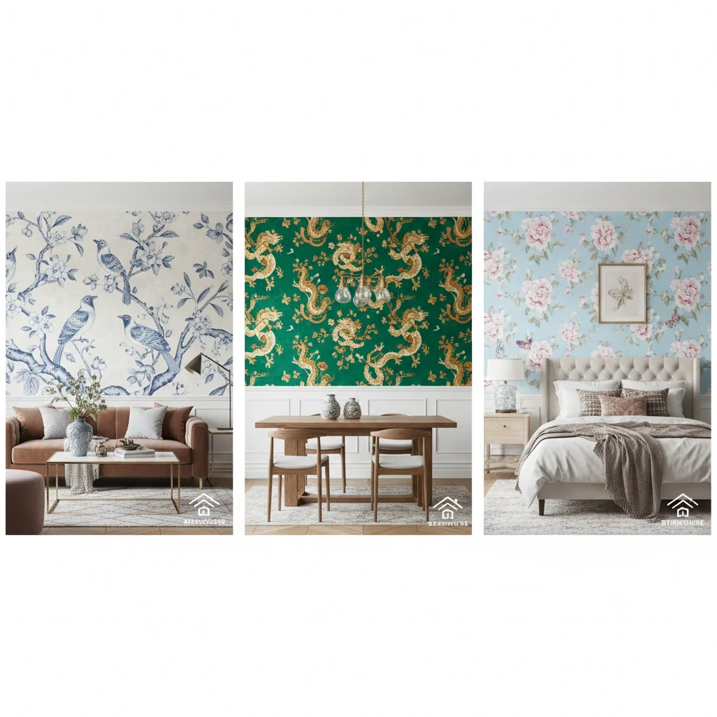 chinoiserie wallpaper ideas and inspiration