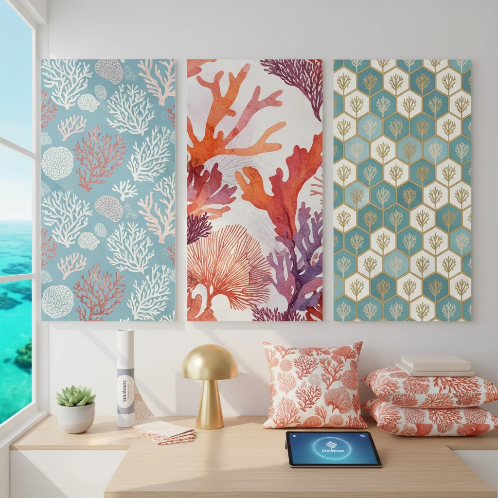how to choose coral wallpaper