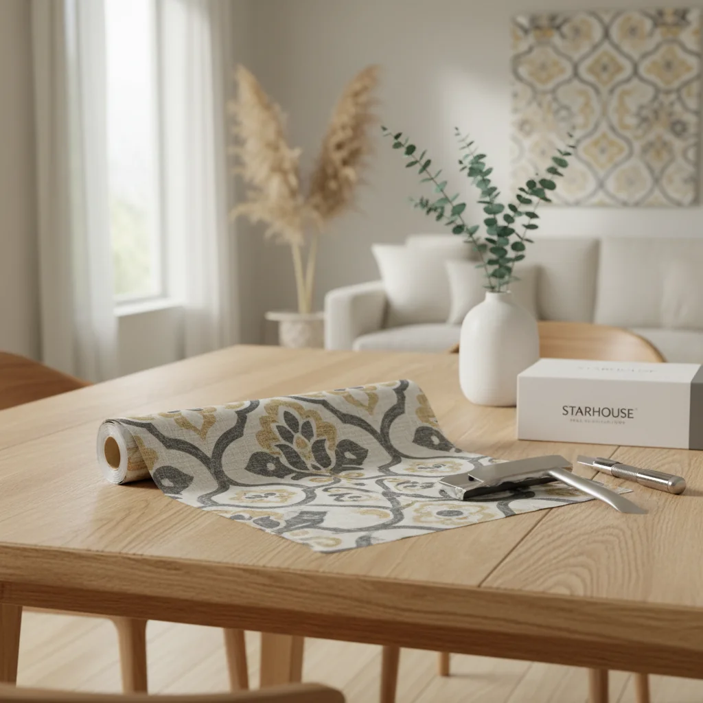 damask wallpaper — home décor ideas | Starhouse