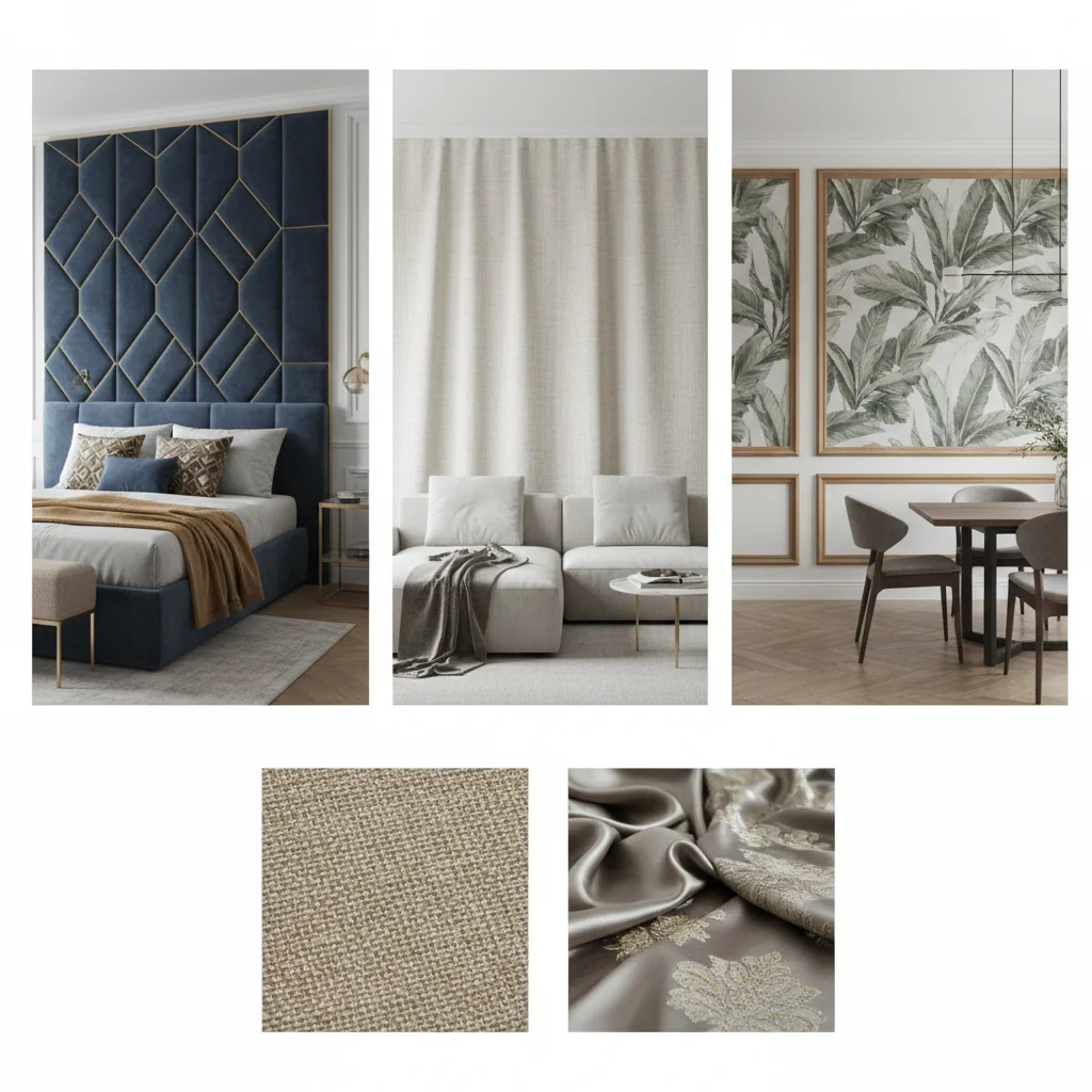 fabric wall covering ideas and inspiration