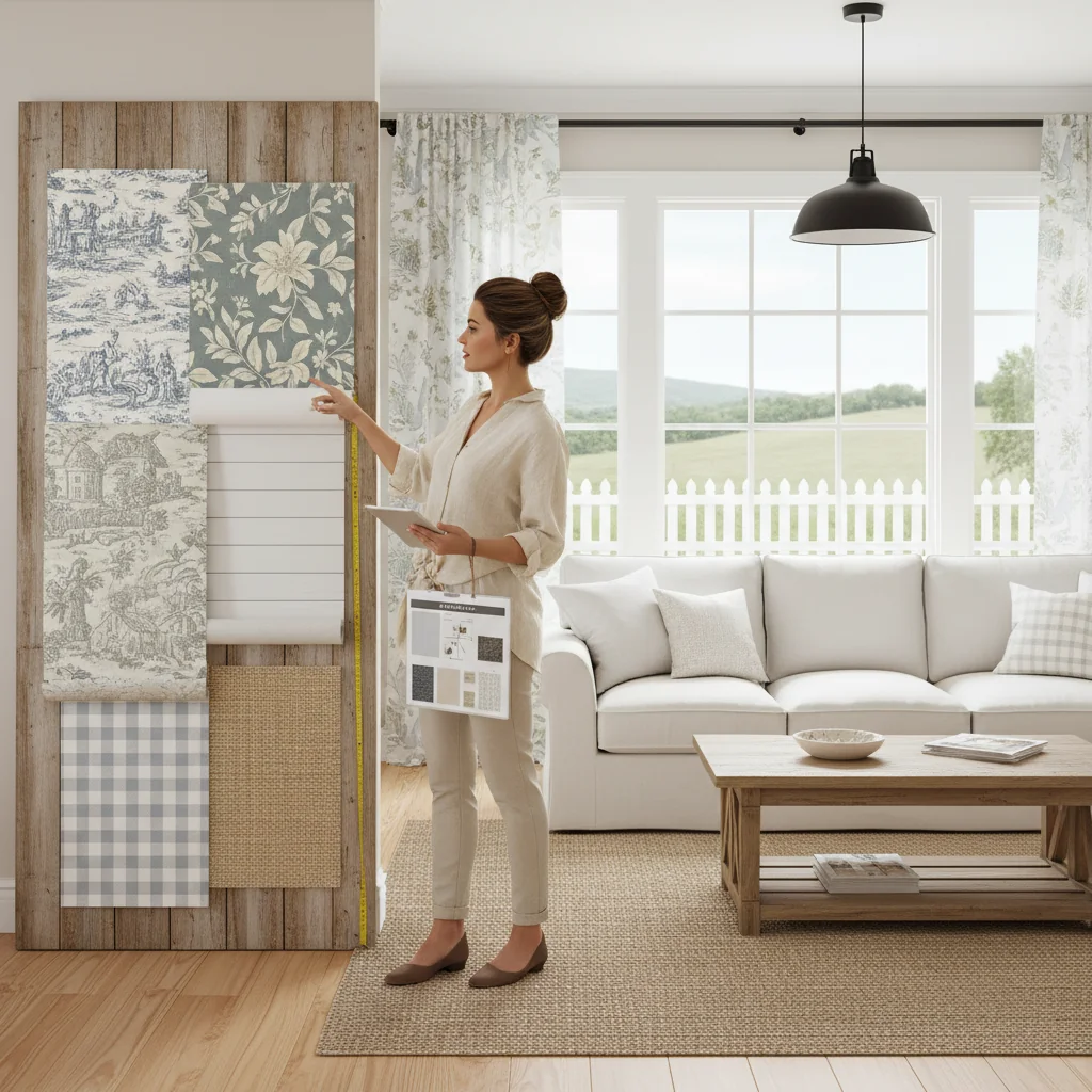 how to choose farmhouse wallpaper
