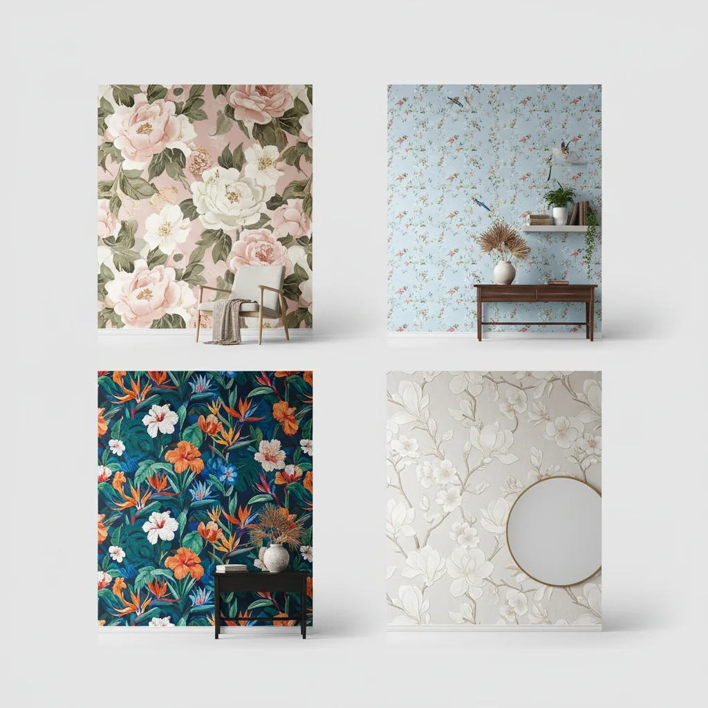 floral wallpaper ideas and inspiration