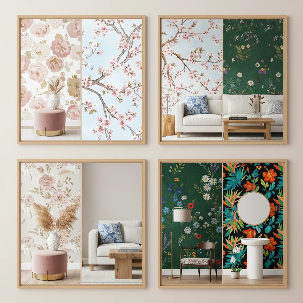 flowery wallpaper ideas and inspiration