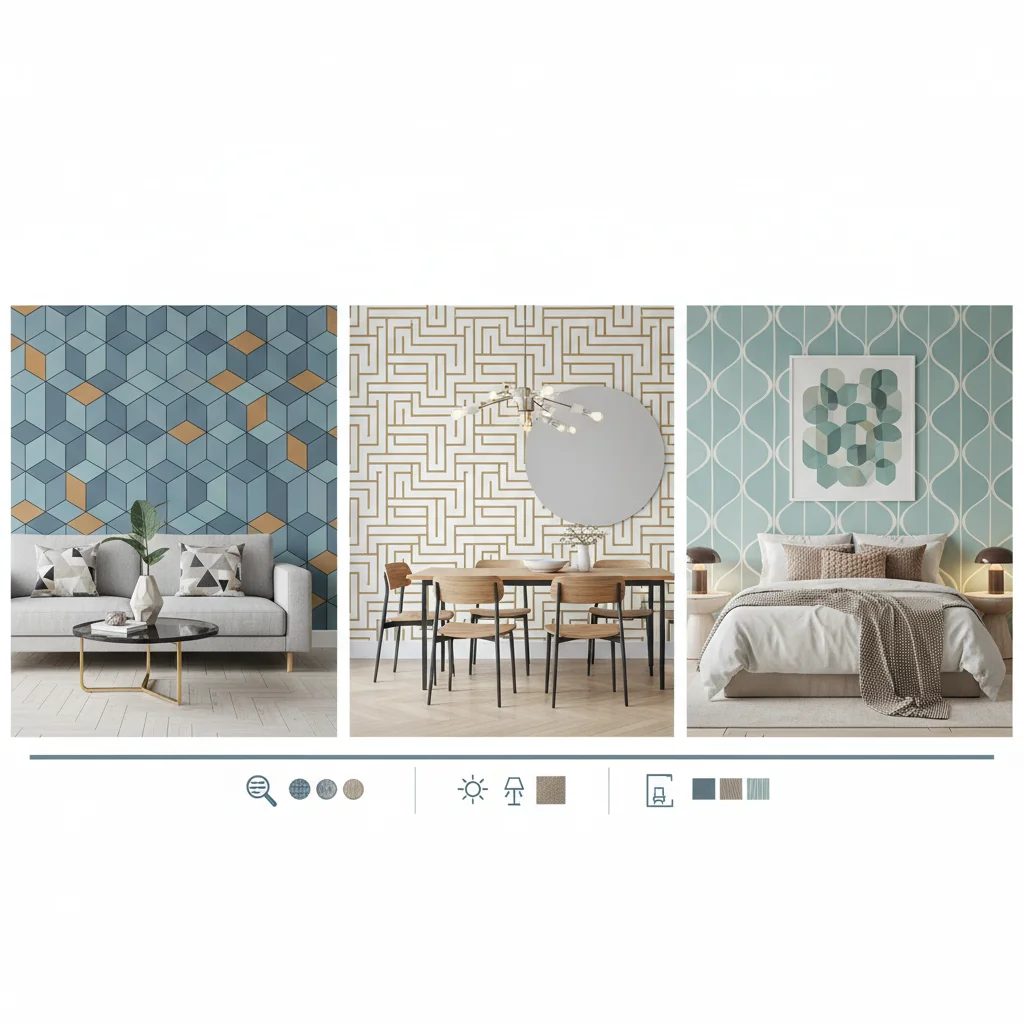 how to choose geometric wallpaper