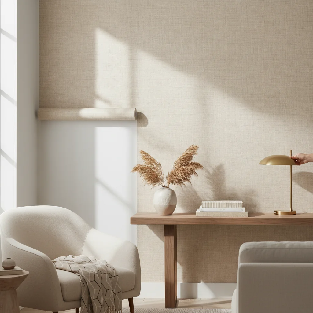 Transform Your Space with Easy Grasscloth Peel and Stick Wallpaper