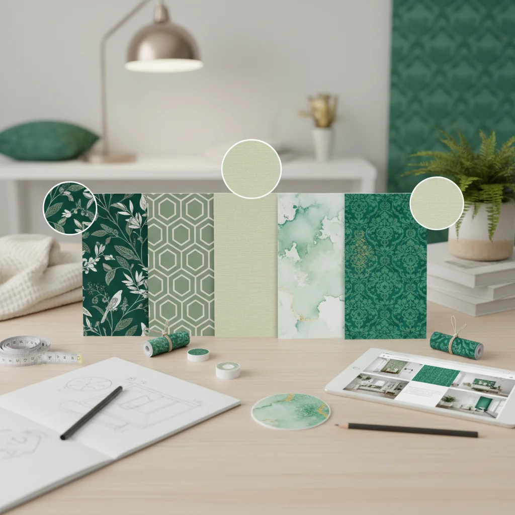 how to choose green wallpaper