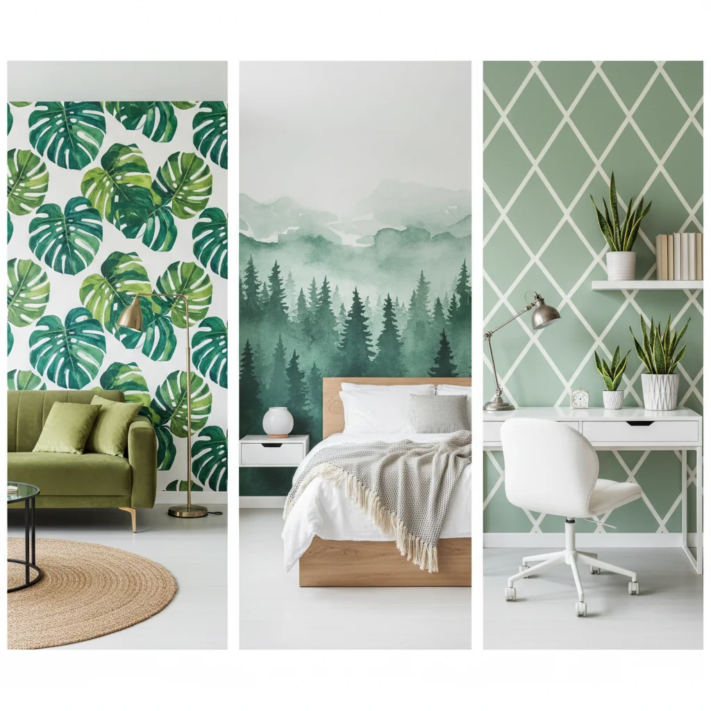 green wallpaper ideas and inspiration