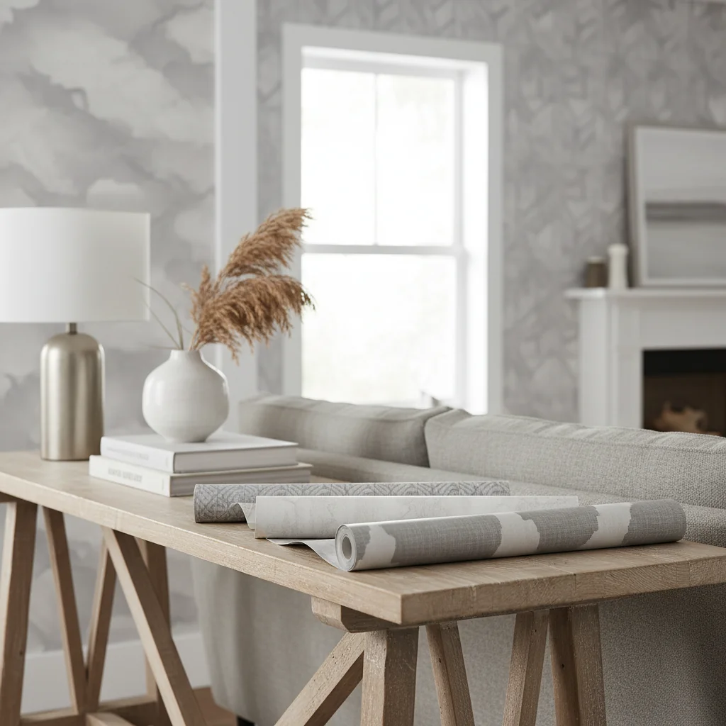 grey wallpaper — home décor ideas | Starhouse