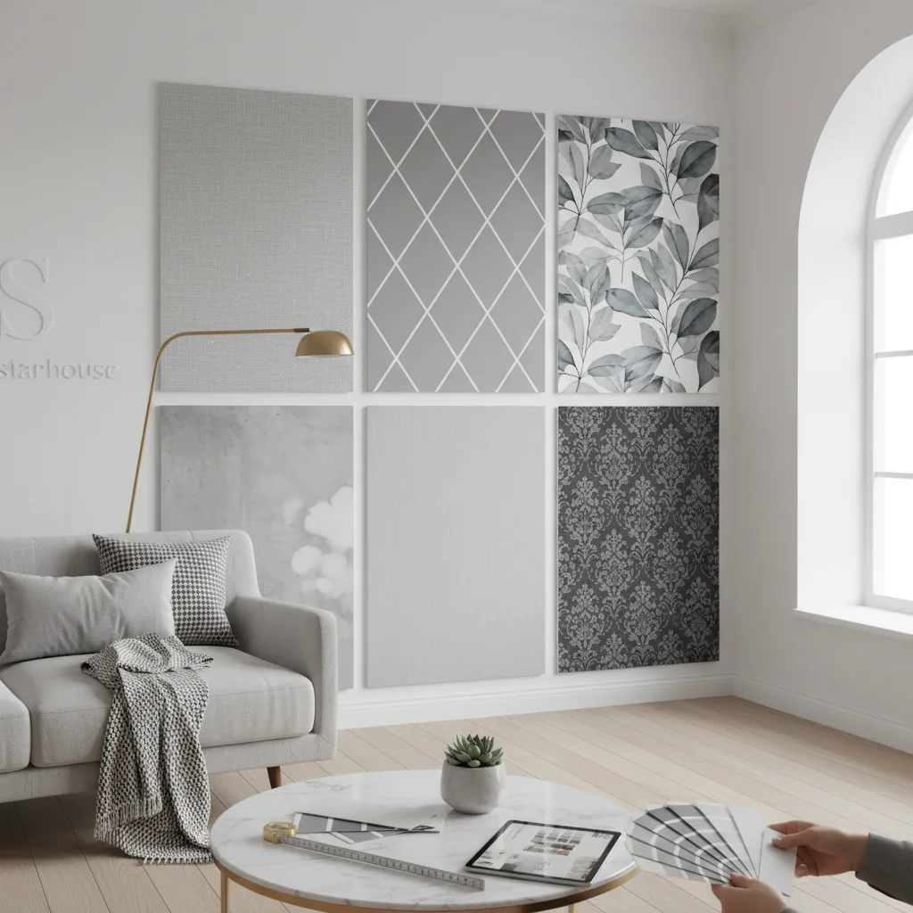 how to choose grey wallpaper