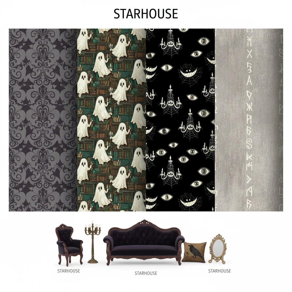 haunted mansion wallpaper ideas and inspiration
