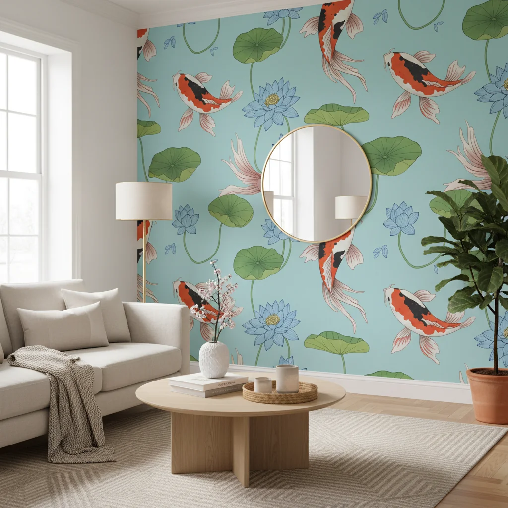 koi wallpaper — home décor ideas | Starhouse