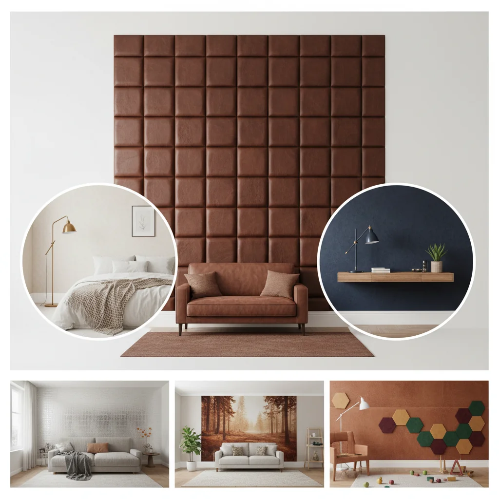leather wallpaper ideas and inspiration