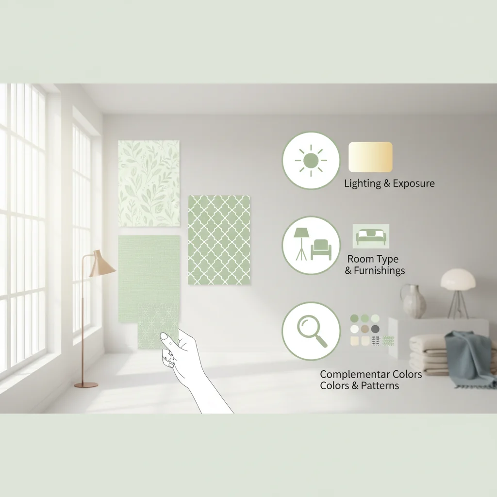 how to choose light green wallpaper