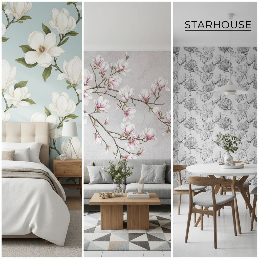 magnolia wallpaper ideas and inspiration