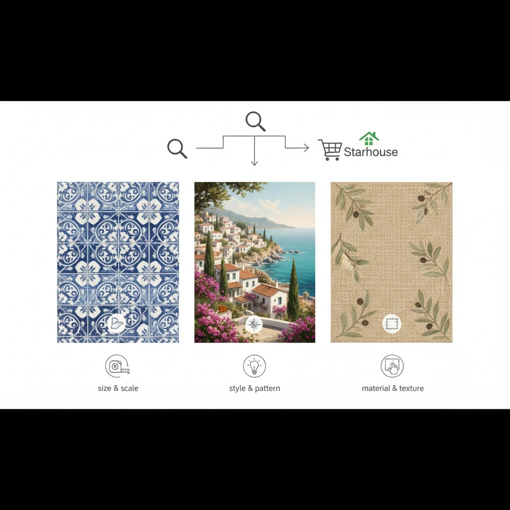 how to choose mediterranean wallpaper