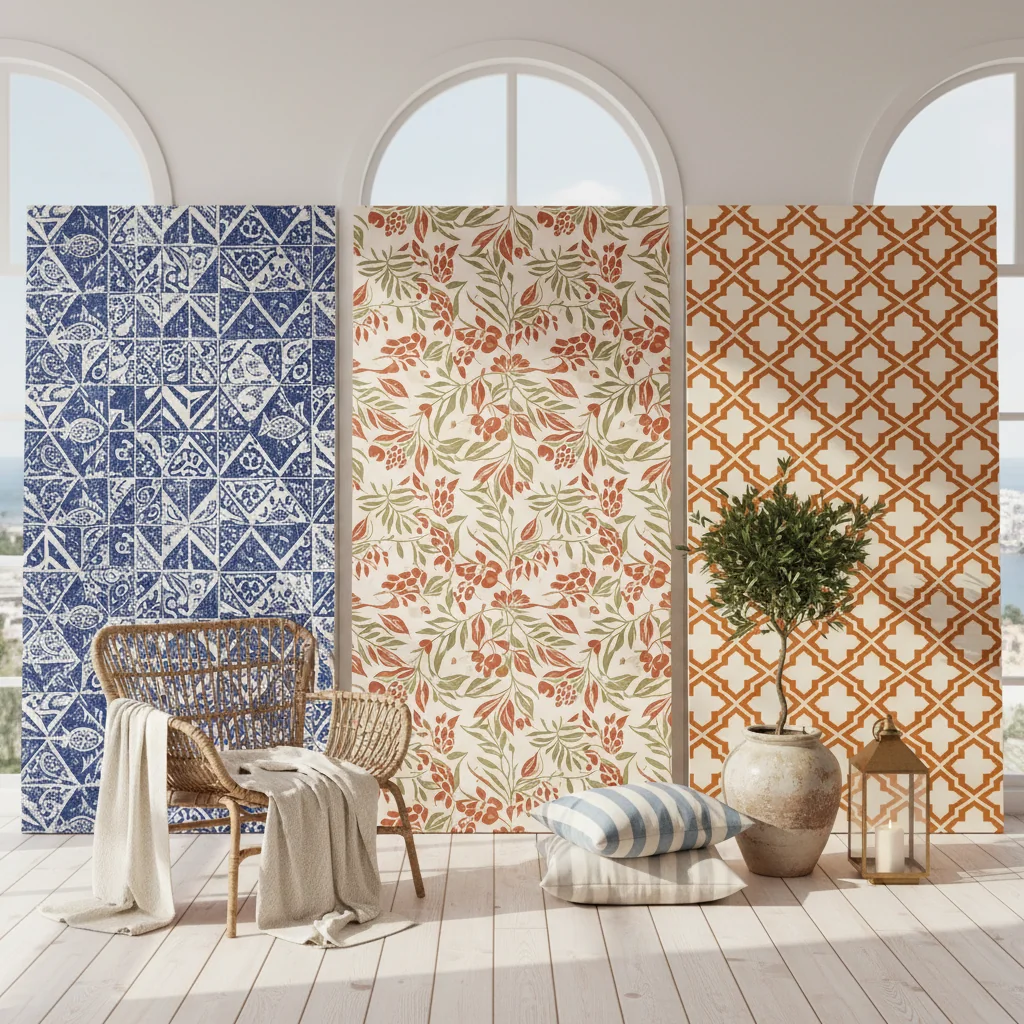mediterranean wallpaper ideas and inspiration