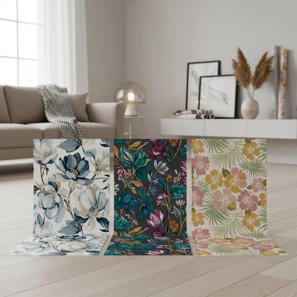 how to choose modern floral wallpaper