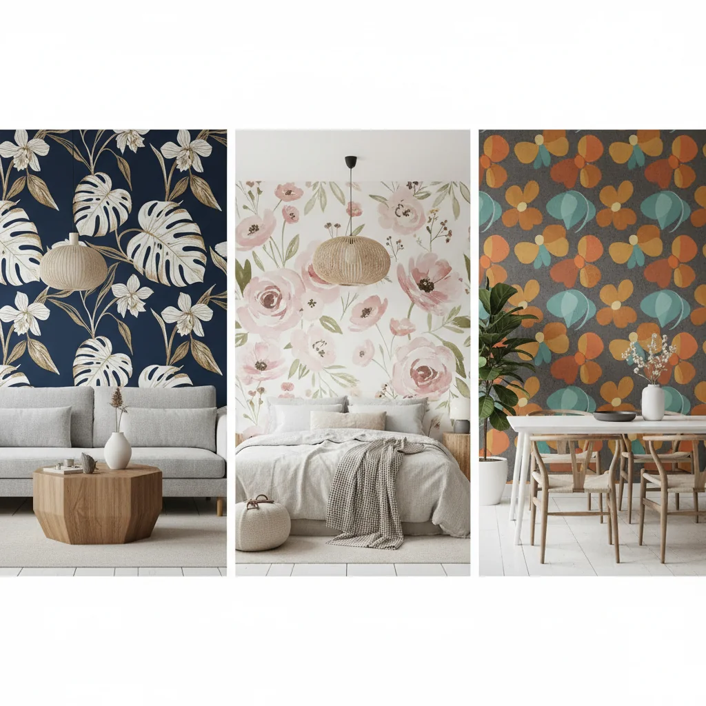 modern floral wallpaper ideas and inspiration