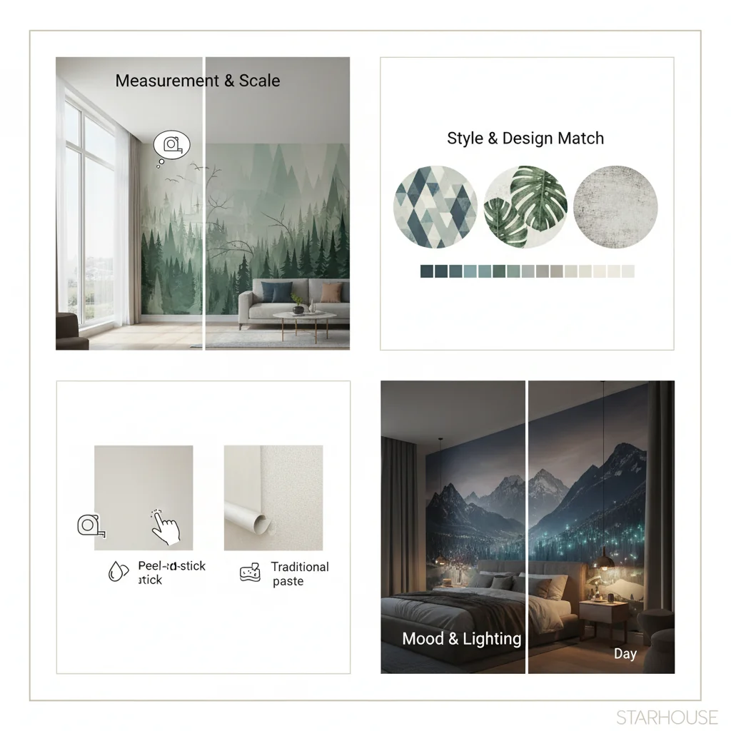 how to choose mural wallpaper