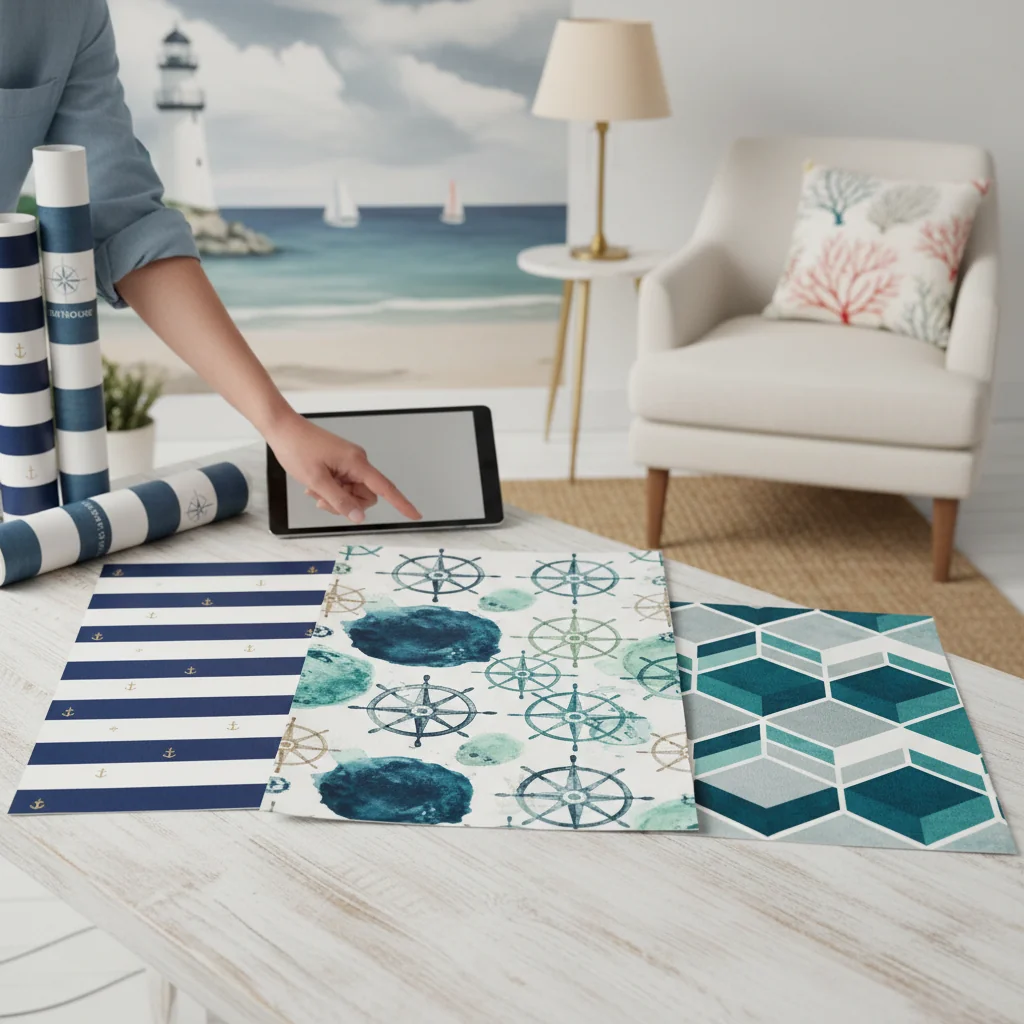 how to choose nautical wallpaper