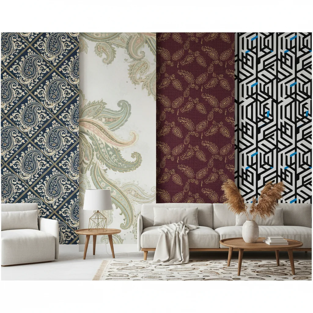 paisley wallpaper ideas and inspiration