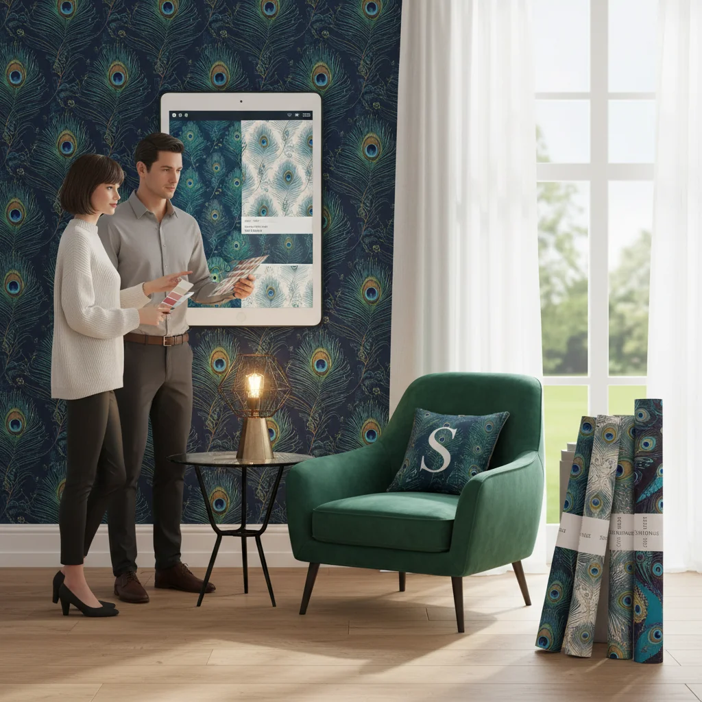 how to choose peacock wallpaper