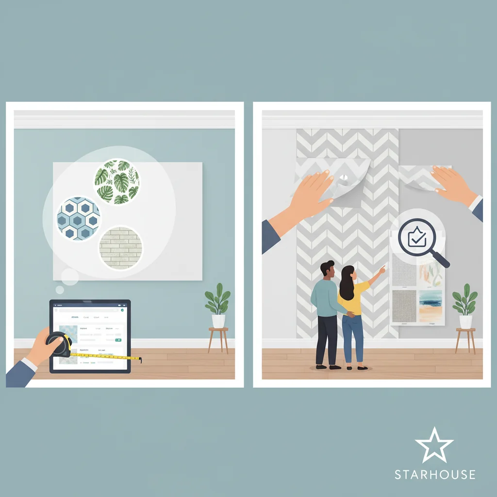 how to choose peel and stick wallpaper