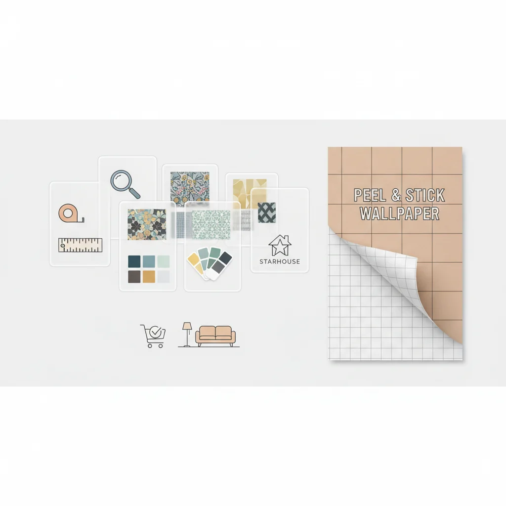 how to choose peel & stick wallpaper