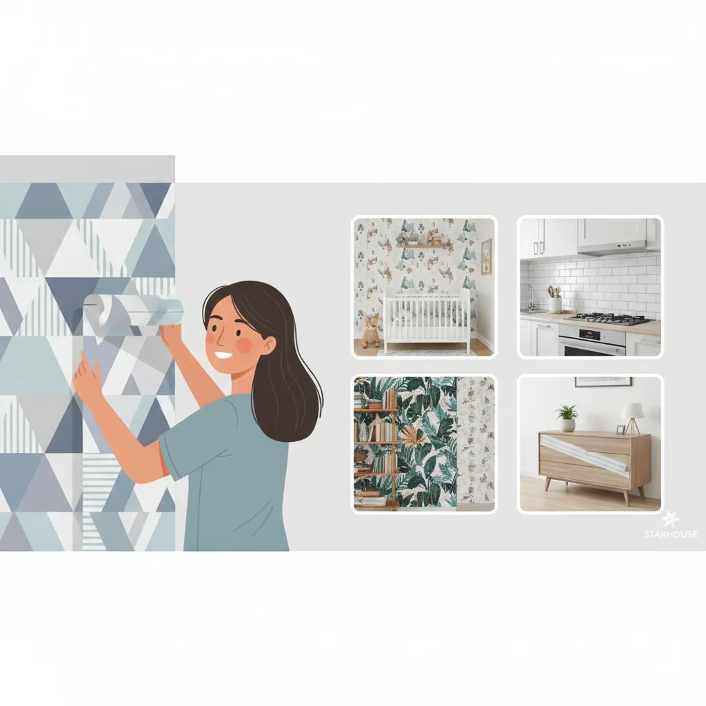 peel & stick wallpaper ideas and inspiration