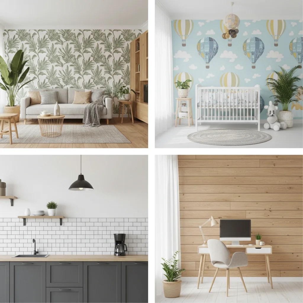 peel stick wallpaper ideas and inspiration