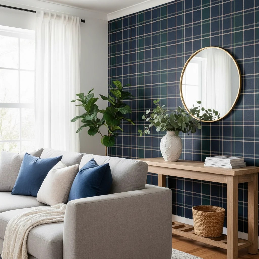 The Timeless Appeal of Plaid Wallpaper: Elevate Your Home Decor