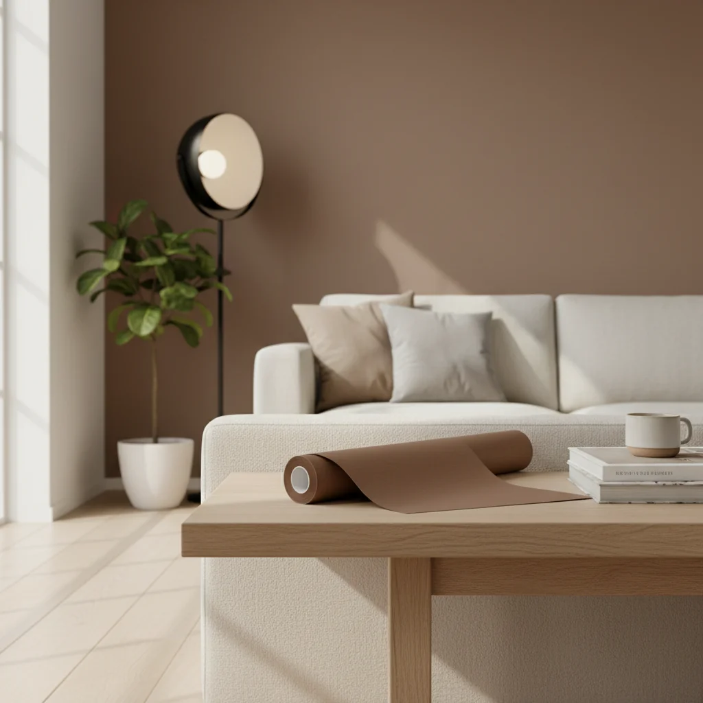 The Enduring Elegance of Plain Chocolate Brown Wallpaper in Interior Design
