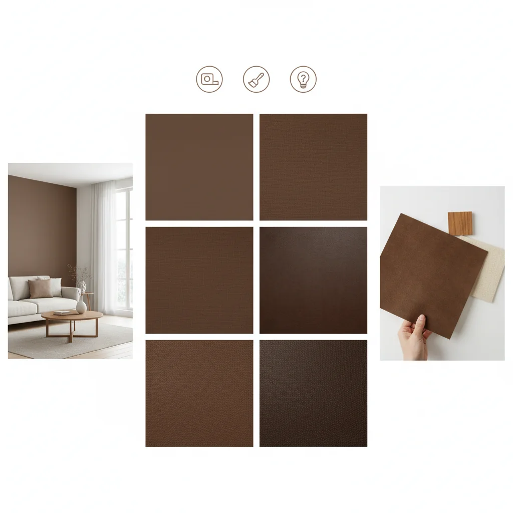 how to choose plain chocolate brown wallpaper