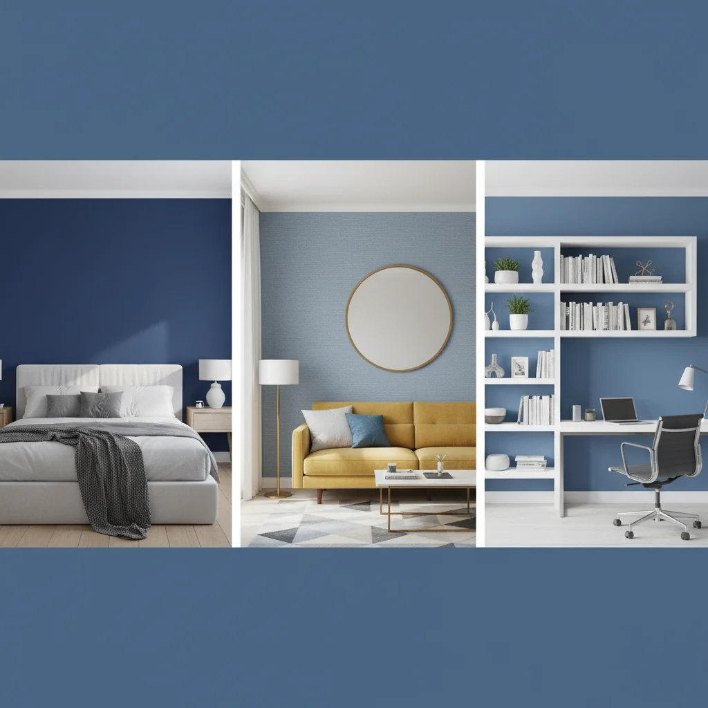 solid blue wallpaper ideas and inspiration