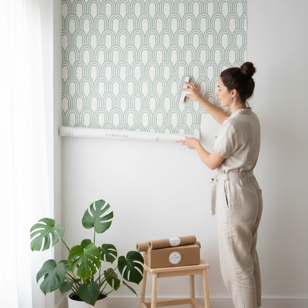 stick and peel wallpaper — home décor ideas | Starhouse
