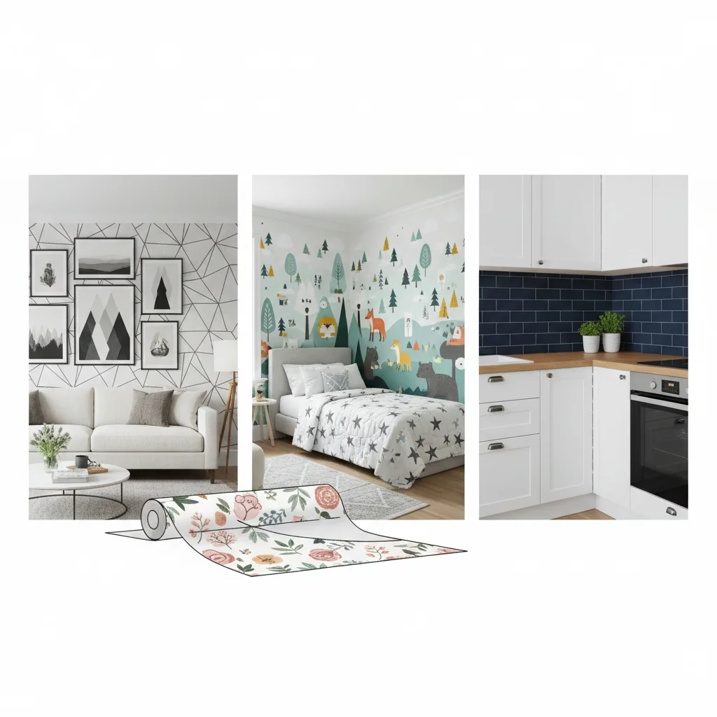 stick and peel wallpaper ideas and inspiration