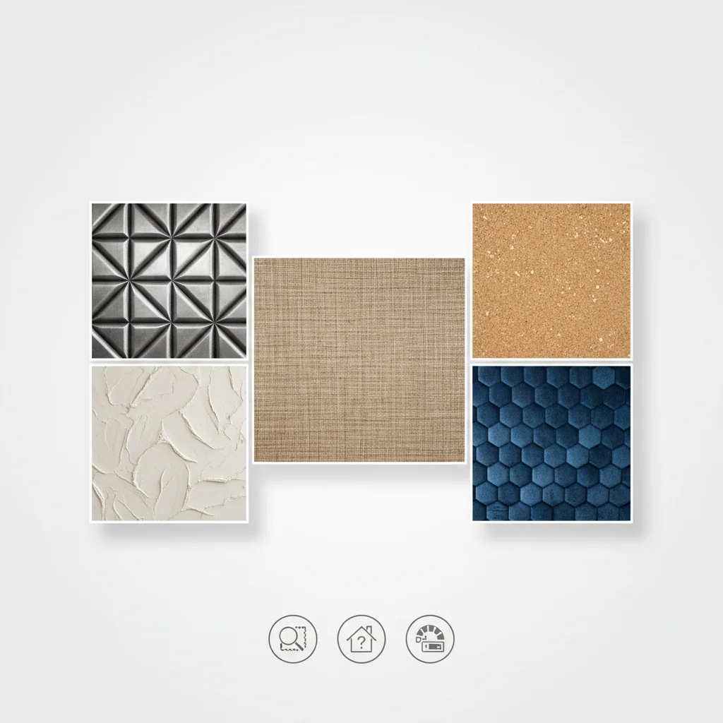how to choose texture wallcoverings