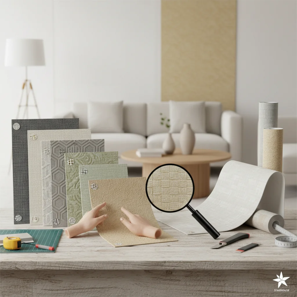 how to choose textured vinyl wallpaper