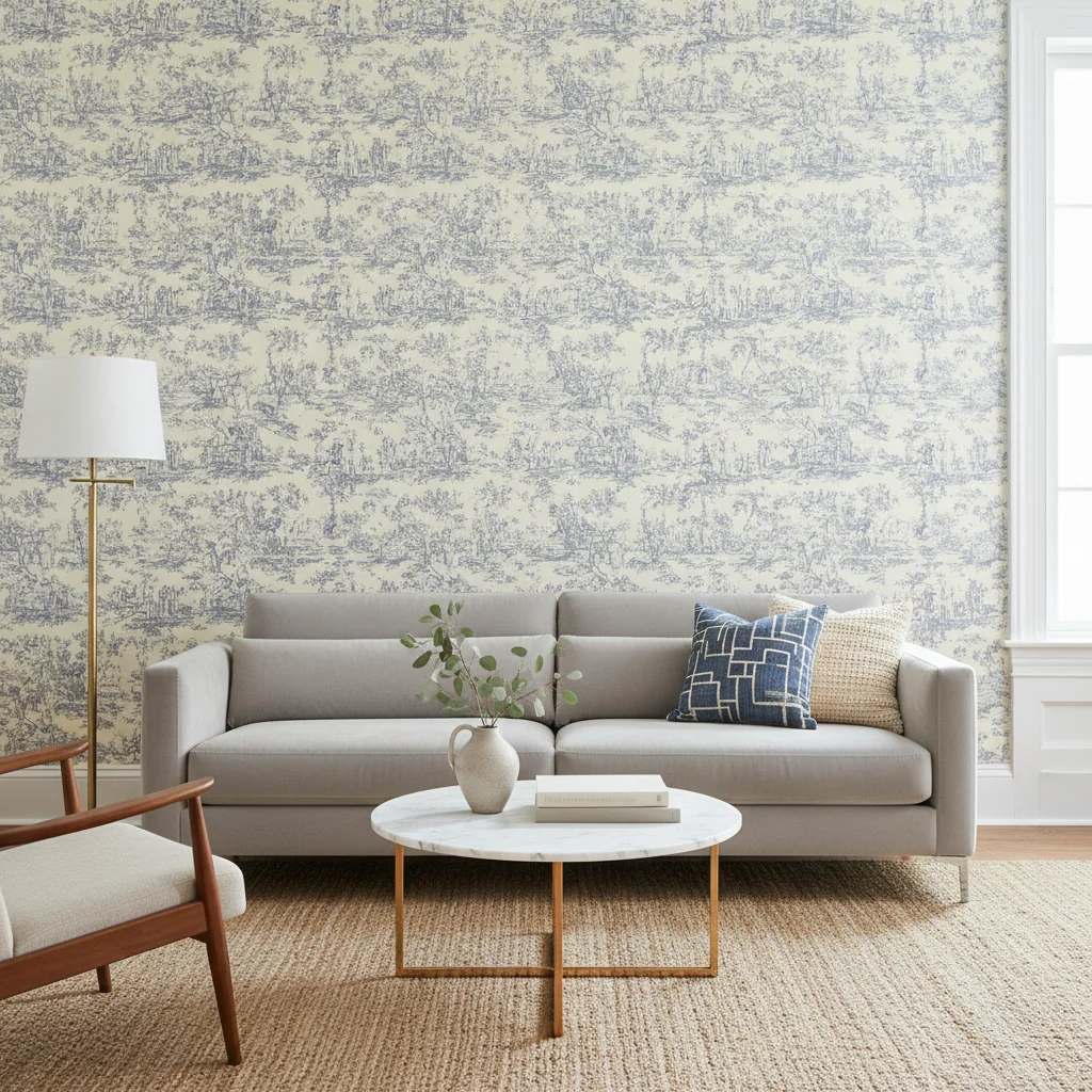 toile wallpaper — home décor ideas | Starhouse