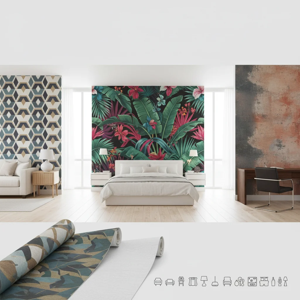 vinyl wall paper ideas and inspiration